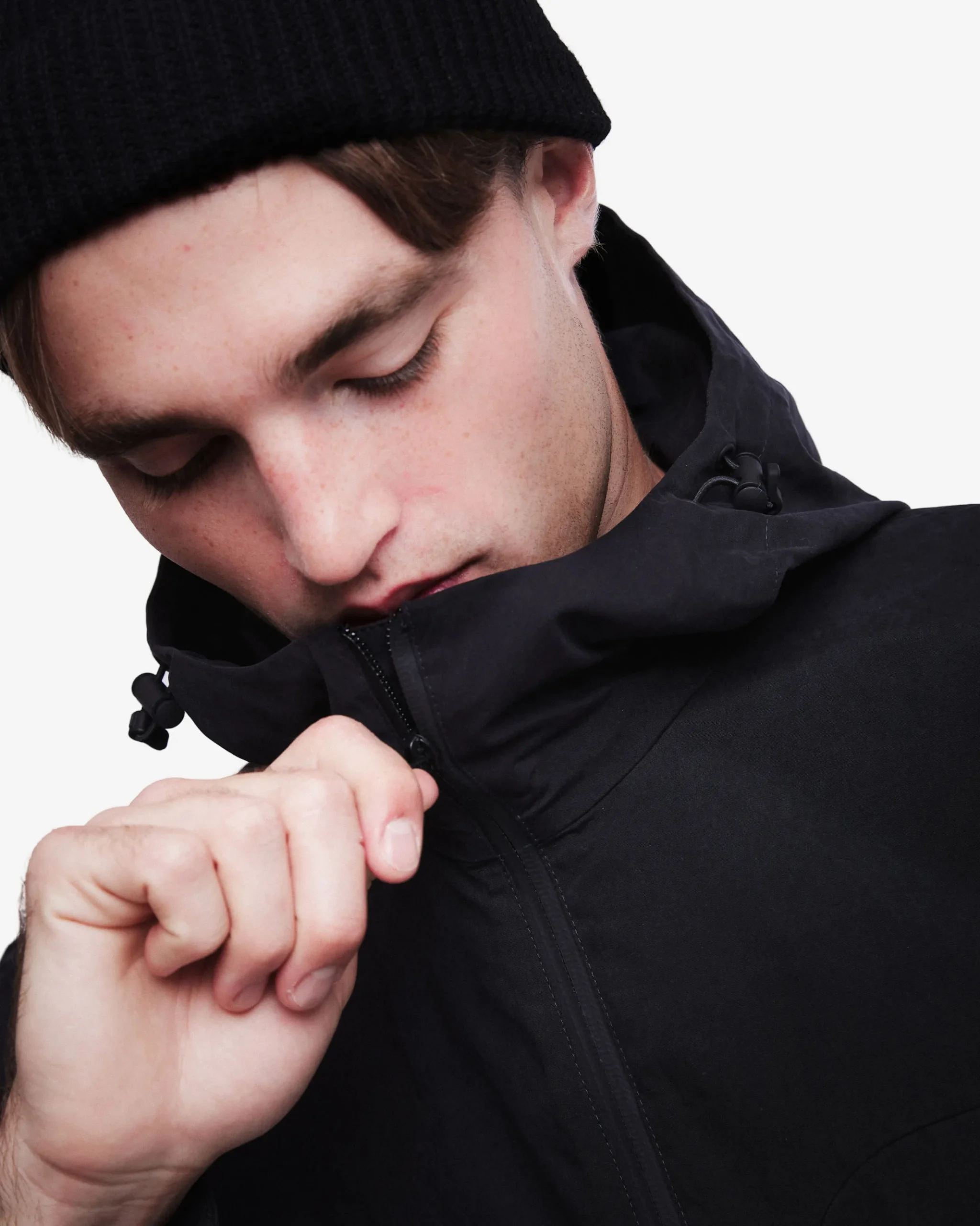 Premiata Blouson in cotone cerato con cappuccio>Uomo Giacche E Cappotti