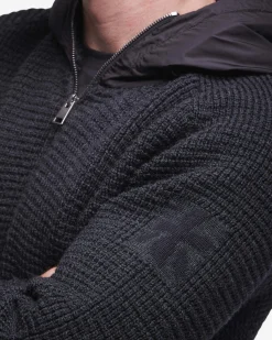 Premiata Cardigan con cappuccio in nylon>Uomo Maglieria