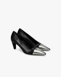 Premiata Décolleté Cher in vitello iron e nero>Donna Décolleté