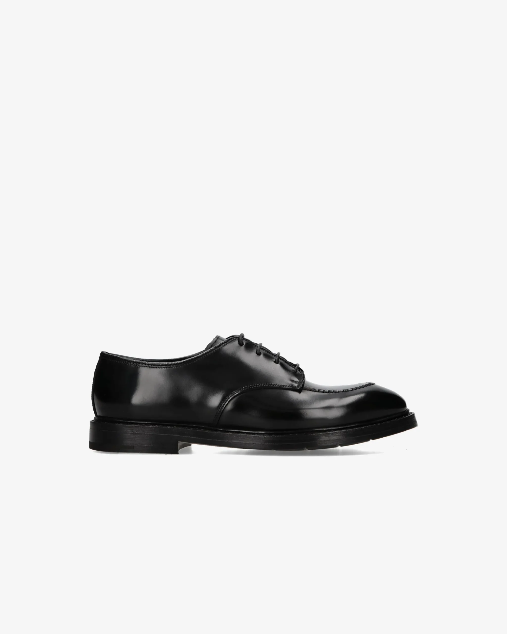 Premiata Derby in pelle spazzolata binder nero>Uomo Stringate