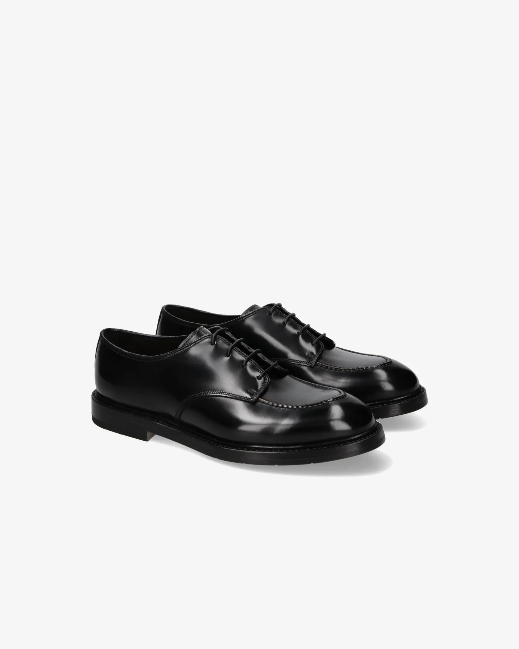 Premiata Derby in pelle spazzolata binder nero>Uomo Stringate