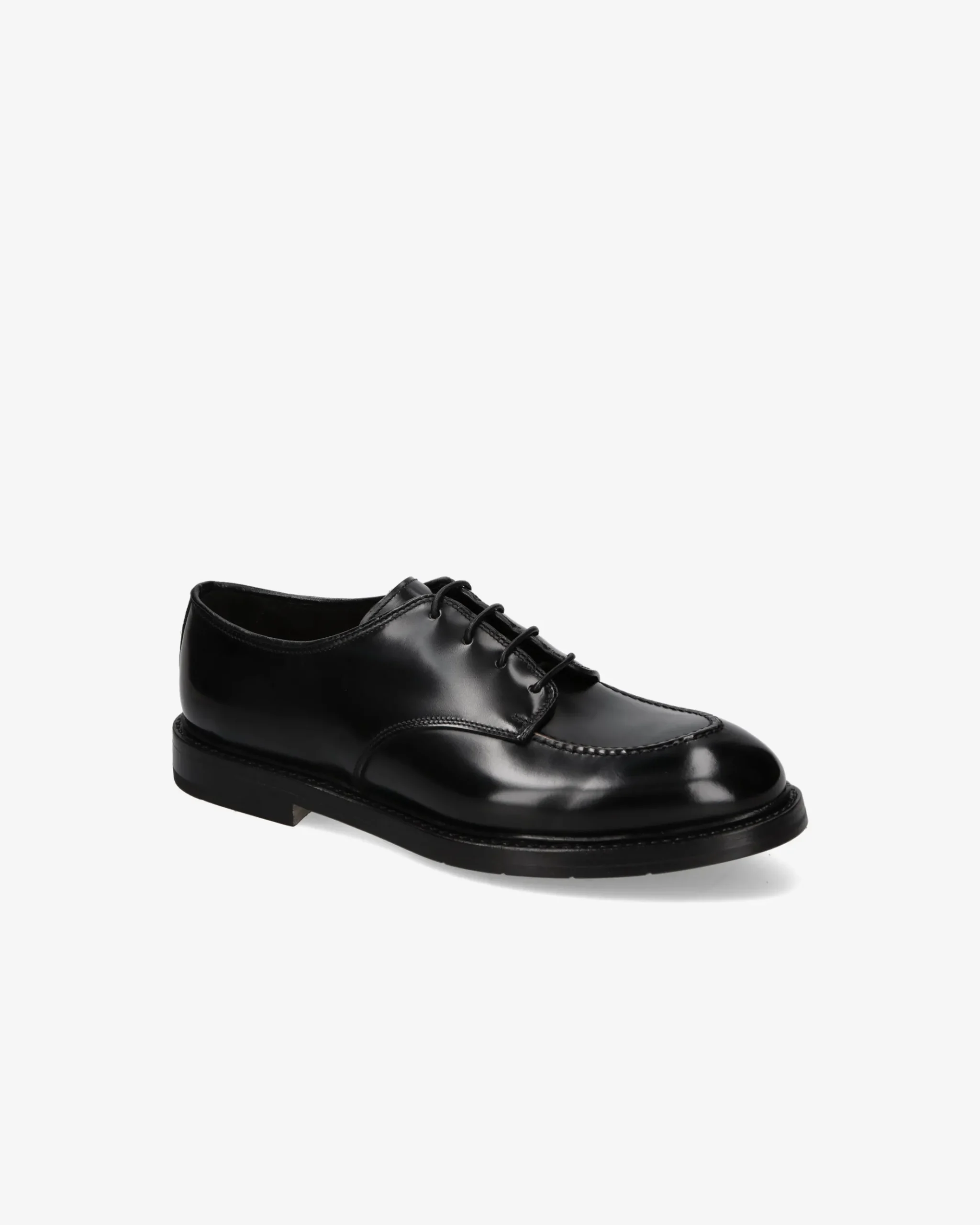 Premiata Derby in pelle spazzolata binder nero>Uomo Stringate