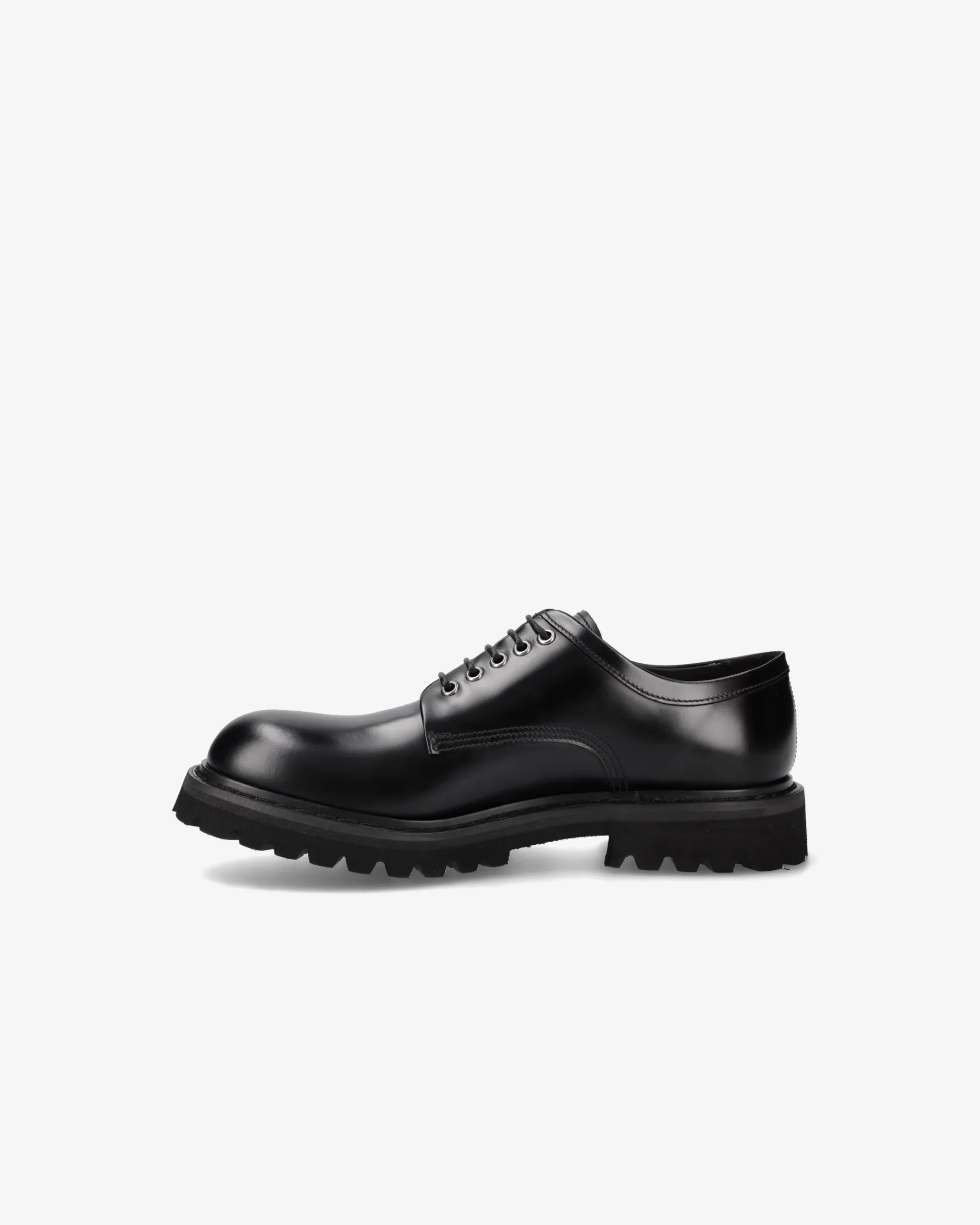 Premiata Derby in pelle spazzolata binder nero>Uomo Stringate