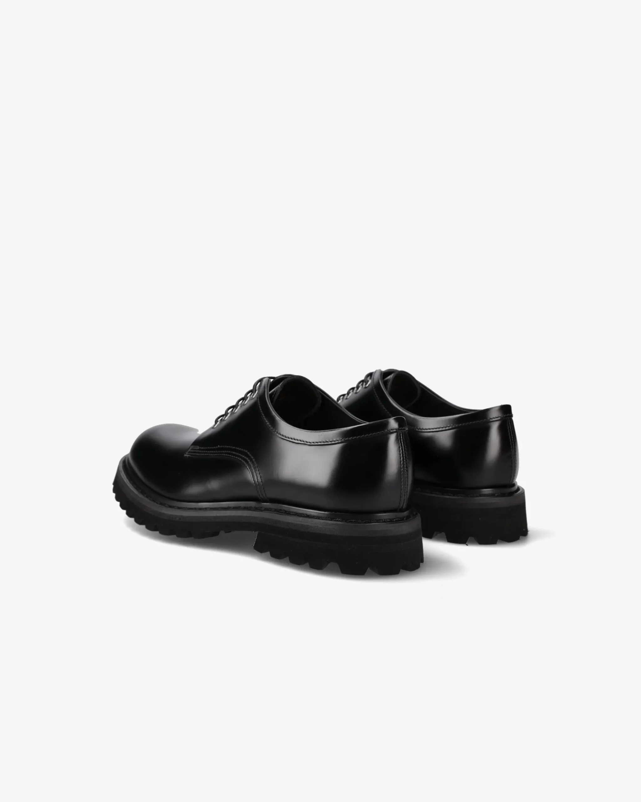 Premiata Derby in pelle spazzolata binder nero>Uomo Stringate