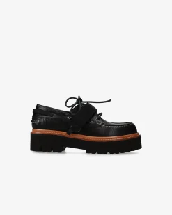Premiata Derby in vitello Trilly atena nero>Donna Stringate