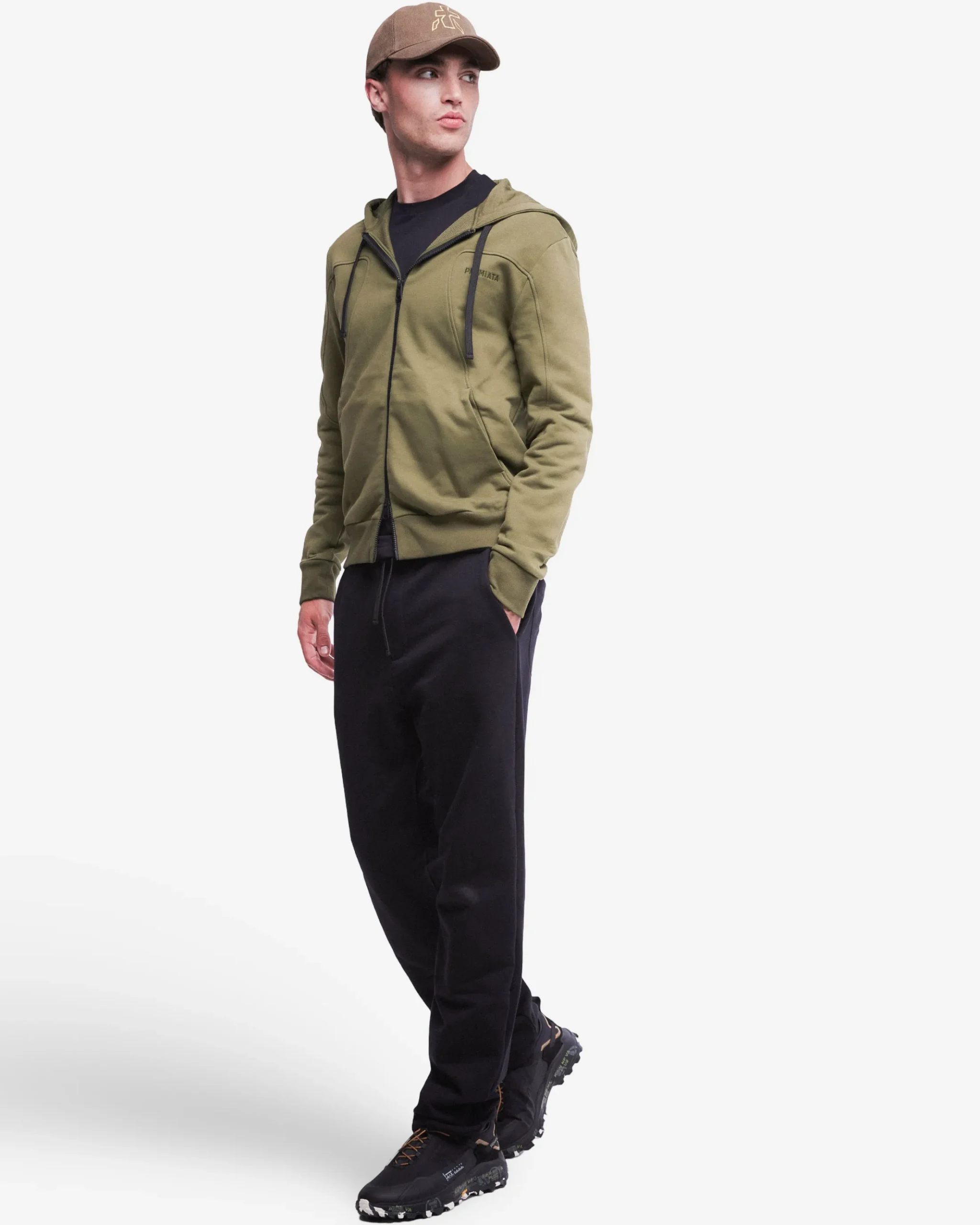 Premiata Felpa con cappuccio in cotone e nylon>Uomo Felpe E T-Shirt