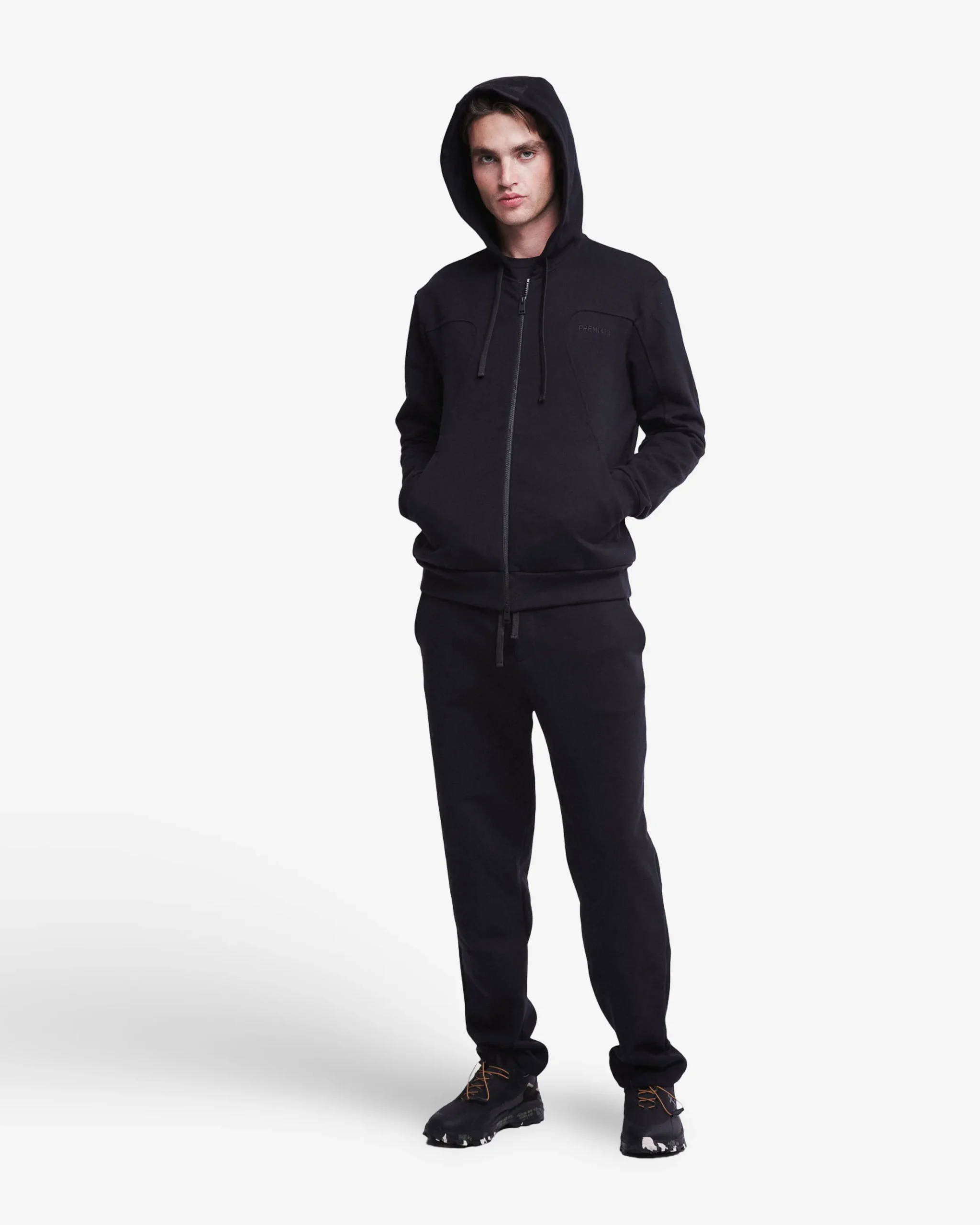 Premiata Felpa con cappuccio in cotone e nylon>Uomo Felpe E T-Shirt