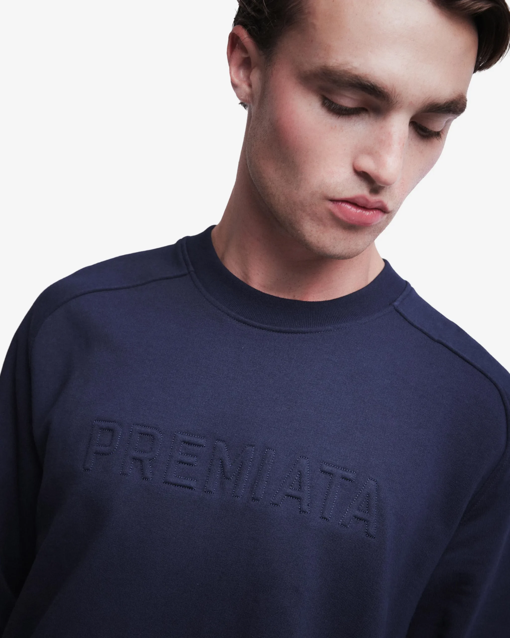 Premiata Felpa in cotone con ricamo>Uomo Felpe E T-Shirt|Felpe E T-Shirt