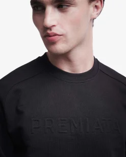 Premiata Felpa in cotone con ricamo>Uomo Felpe E T-Shirt|Felpe E T-Shirt