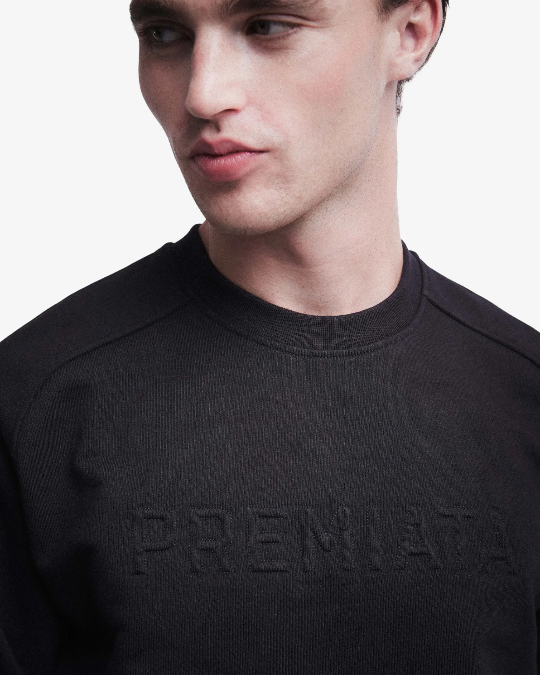 Premiata Felpa in cotone con ricamo>Uomo Felpe E T-Shirt|Felpe E T-Shirt