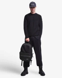 Premiata Maglia girocollo in lana con dettagli in nylon>Uomo Maglieria