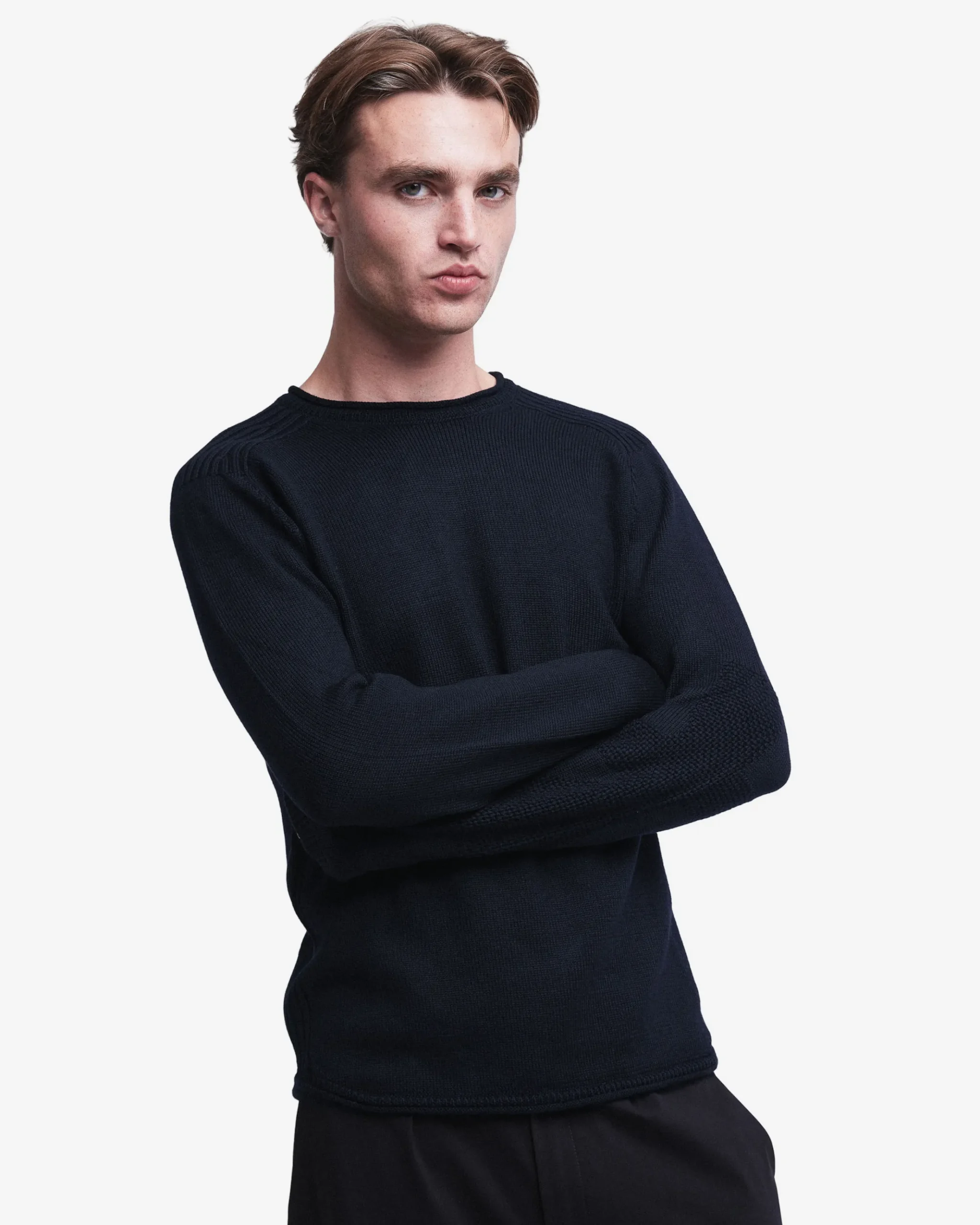 Premiata Maglia girocollo oversize in lana>Uomo Maglieria