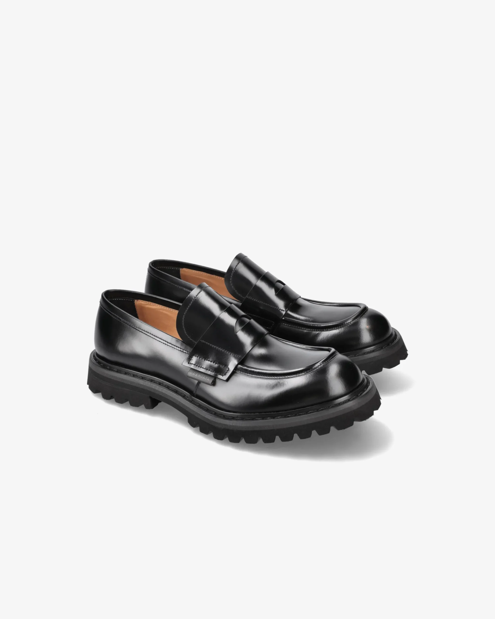 Premiata Mocassini Bridge in pelle spazzolata binder nero>Uomo Mocassini
