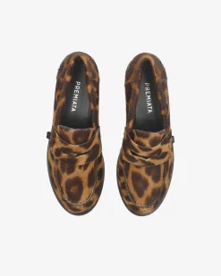 Premiata Mocassini Siria in pony leopardo>Donna Mocassini