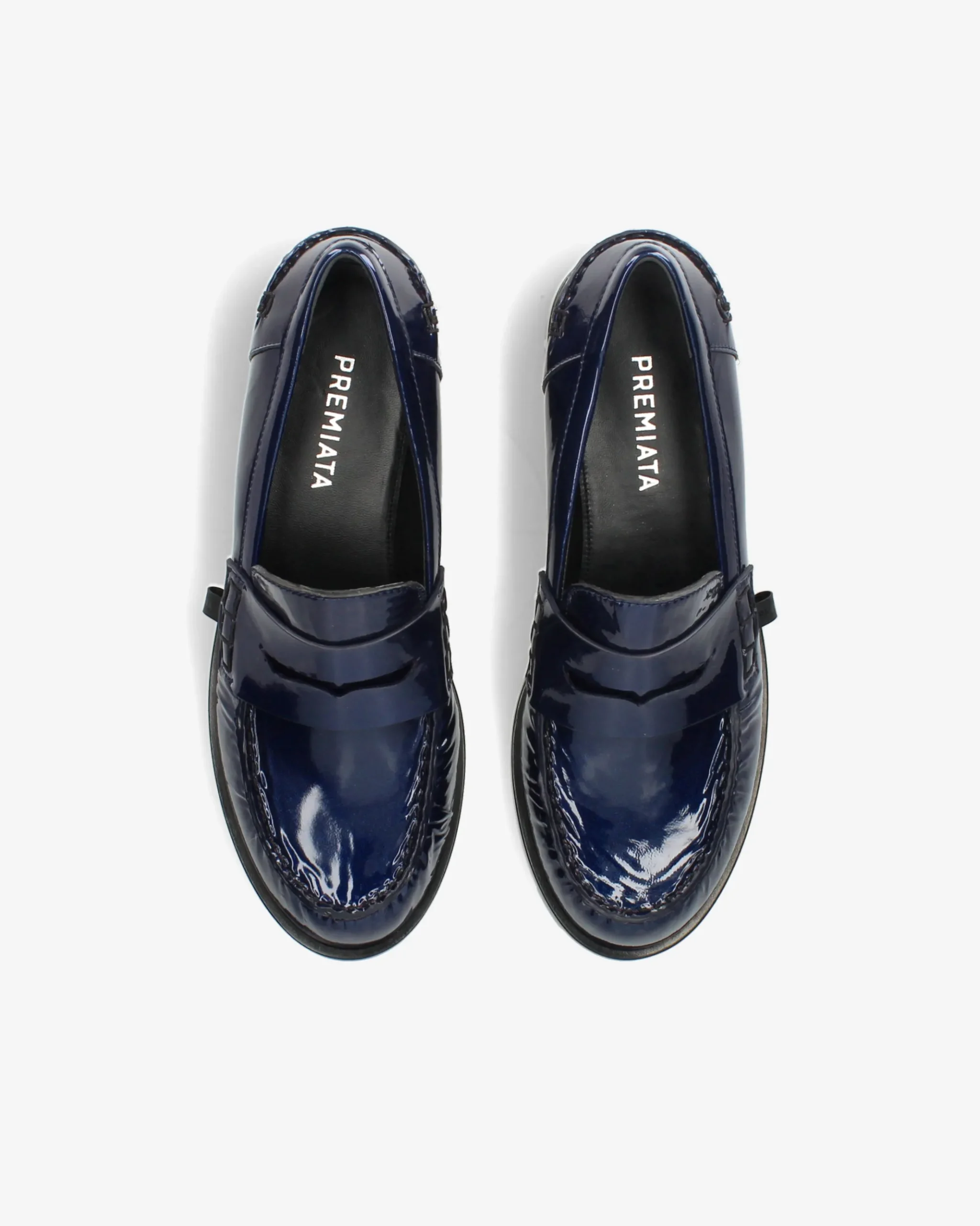 Premiata Mocassini Siria in vernice glass navy>Donna Mocassini