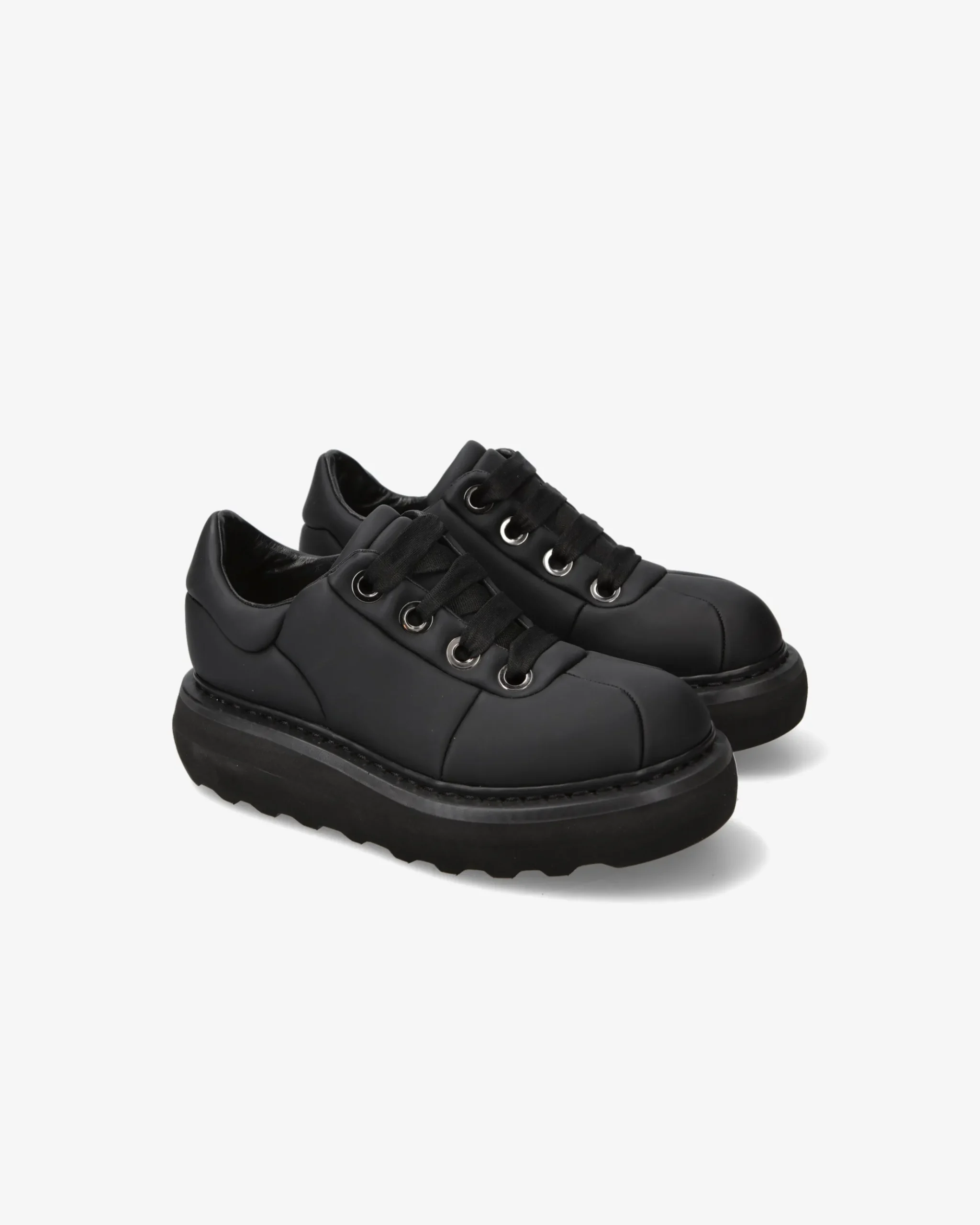 Premiata Scarpe Cal in gommato nero>Donna Stringate