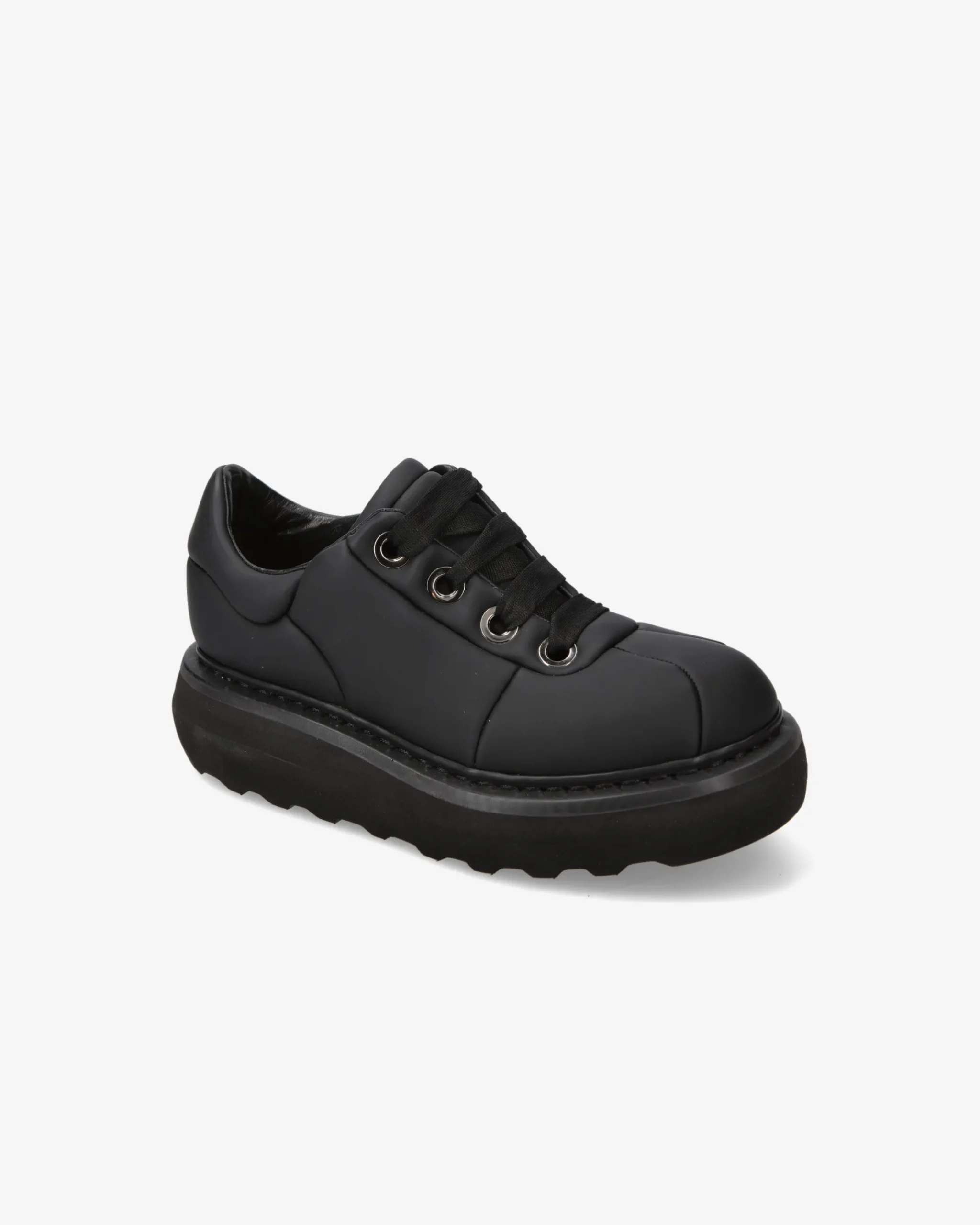 Premiata Scarpe Cal in gommato nero>Donna Stringate