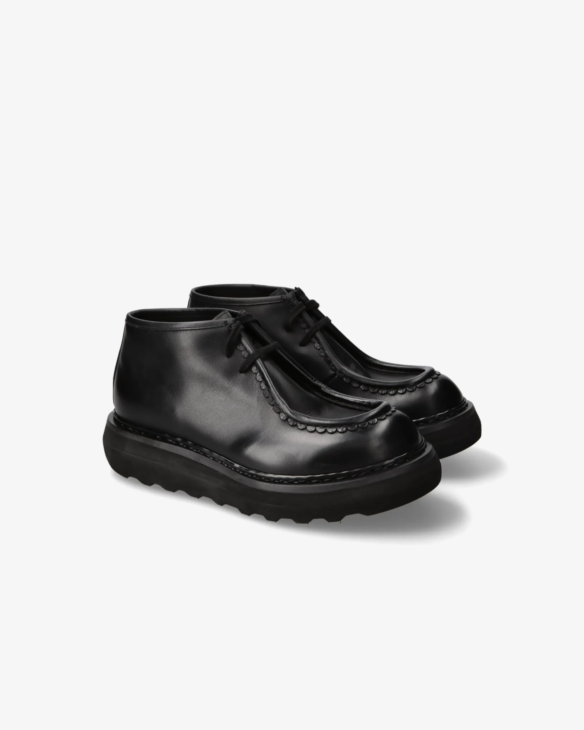 Premiata Scarpe Cal in pelle elba nero>Uomo Stivali