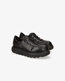 Premiata Scarpe Cal in pelle land nero>Uomo Stringate