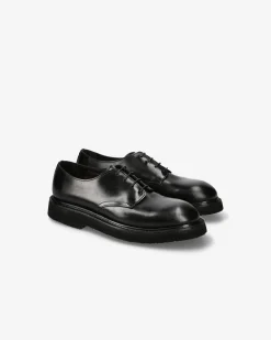 Premiata Scarpe stringate in cavallo cera nero>Uomo Stringate