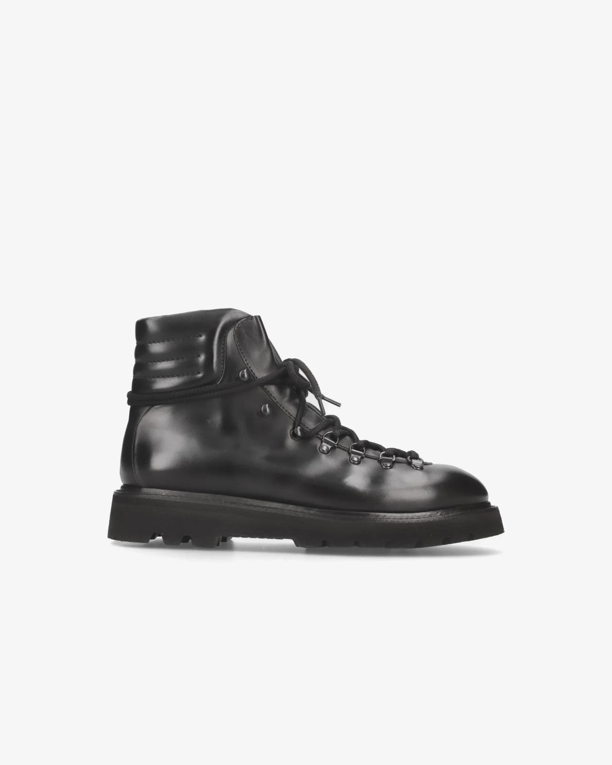 Premiata Stivaleti in pelle cera nero>Uomo Stivali
