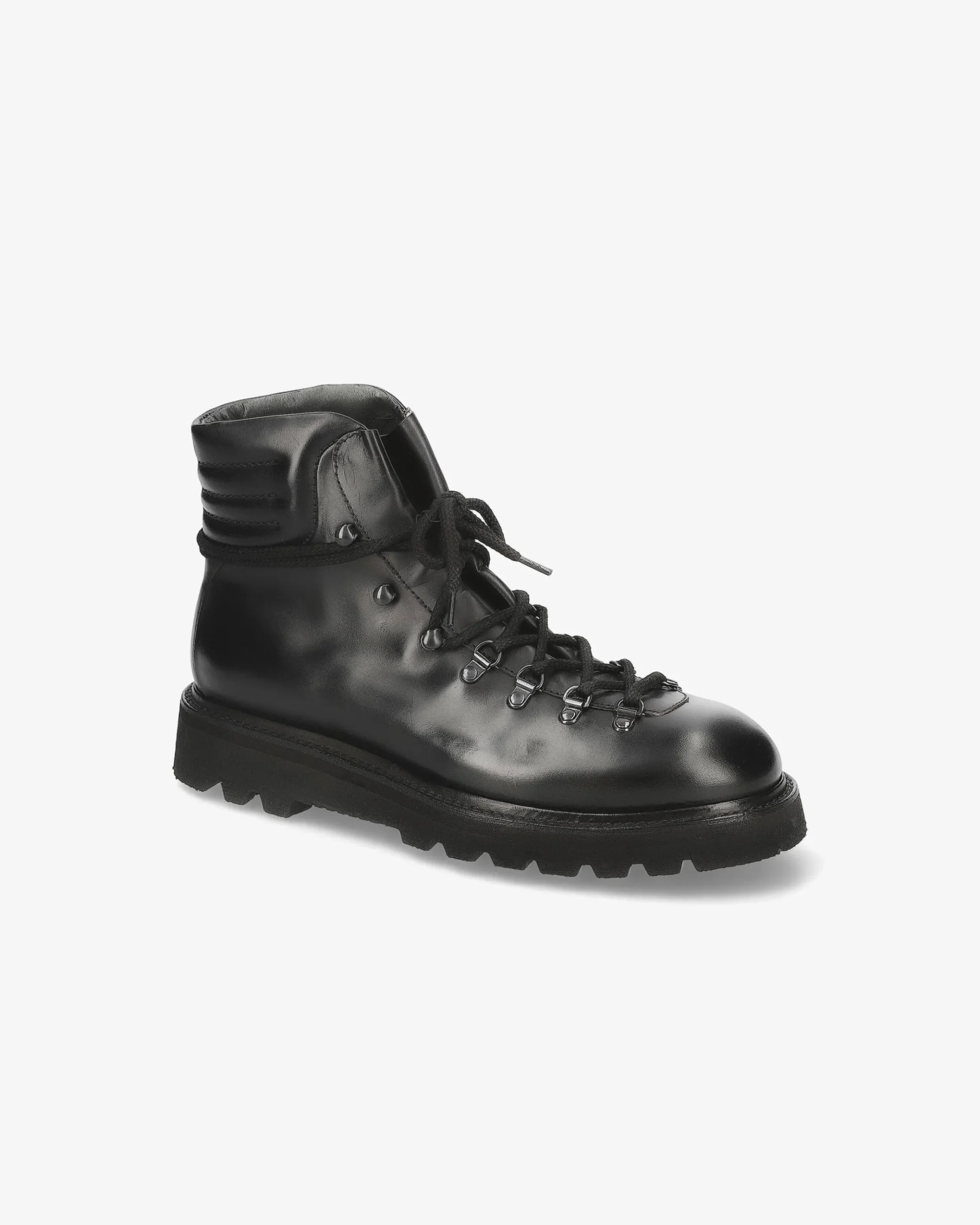 Premiata Stivaleti in pelle cera nero>Uomo Stivali