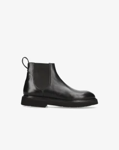 Premiata Stivaletti Chelsea in pelle cera nero>Uomo Stivali