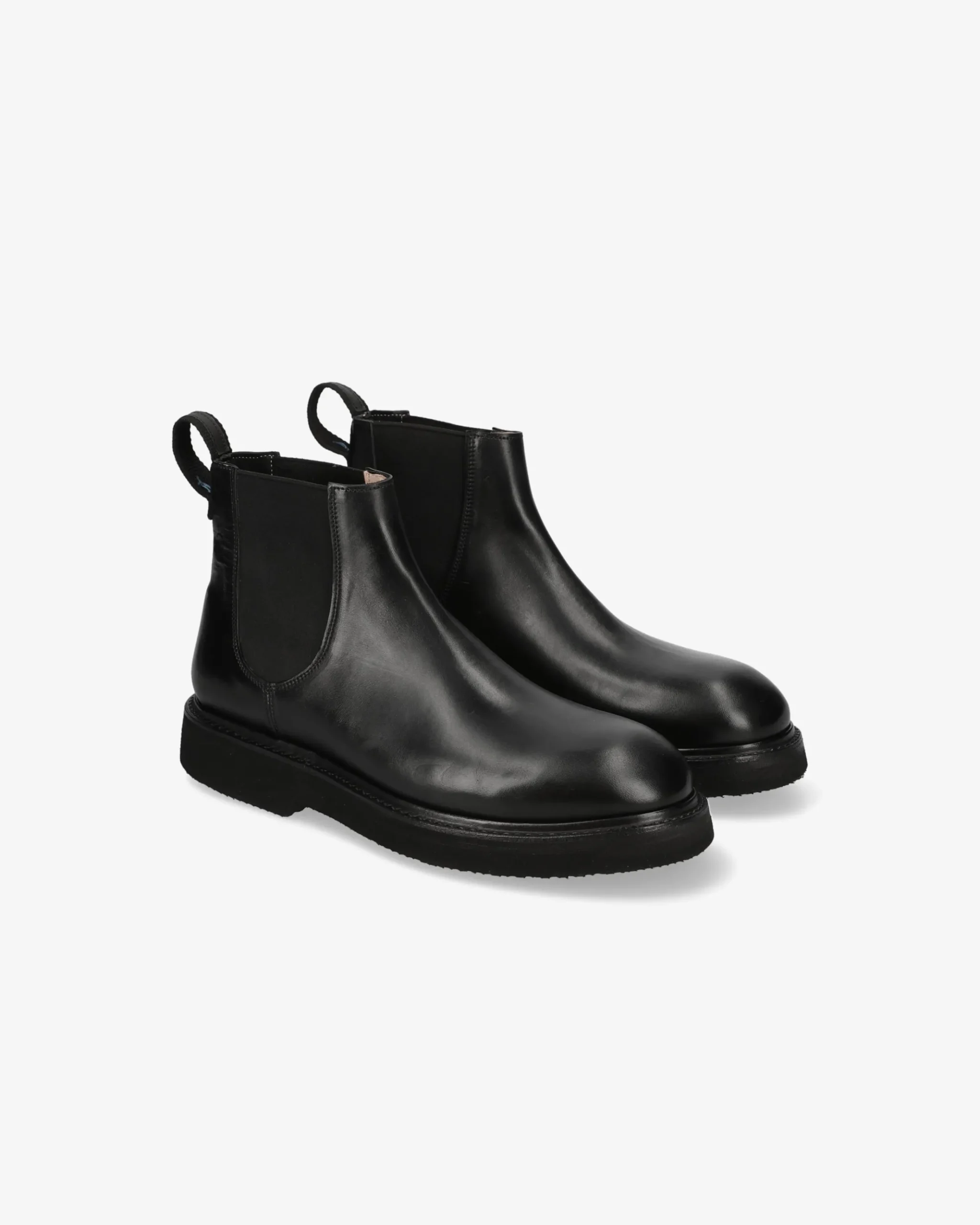 Premiata Stivaletti Chelsea in pelle cera nero>Uomo Stivali