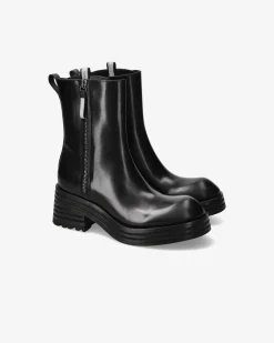 Premiata Stivaletti Heidi in pelle ranch nero>Donna Stivali E Stivaletti