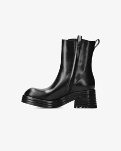 Premiata Stivaletti Heidi in pelle ranch nero>Donna Stivali E Stivaletti