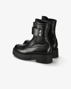 Premiata Stivaletti in Nappa nappa nero>Donna Stivali E Stivaletti