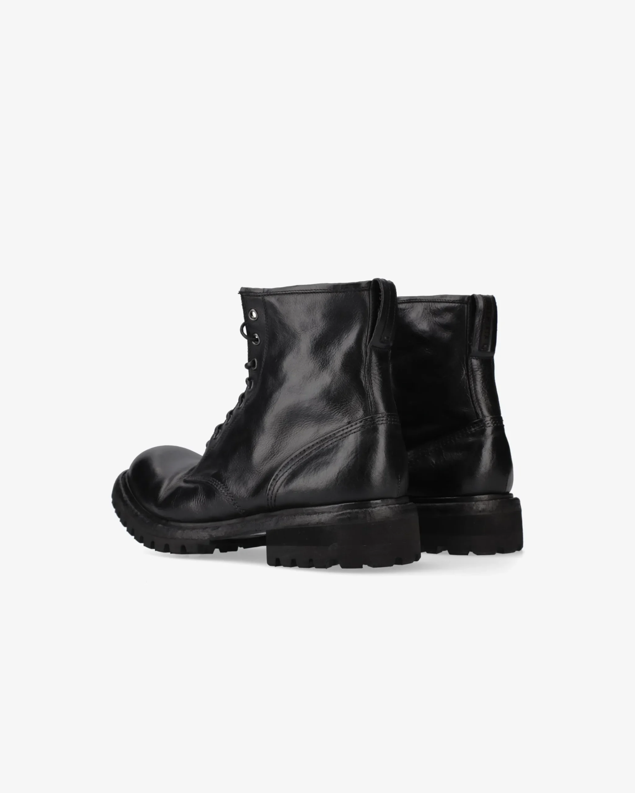 Premiata Stivaletti in pelle chetta brass nero>Uomo Stivali