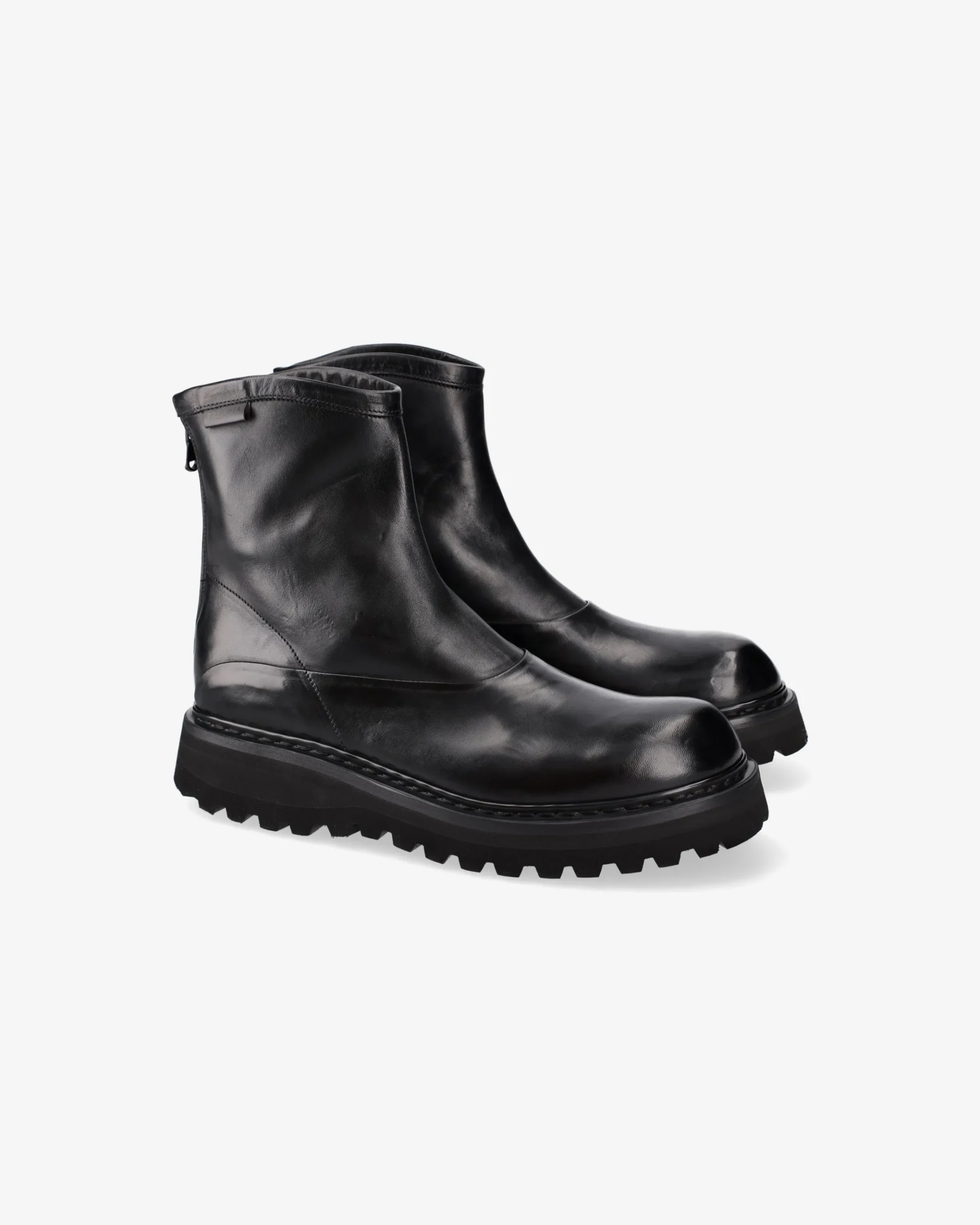 Premiata Stivaletti in pelle di cavallo lux nero>Uomo Stivali