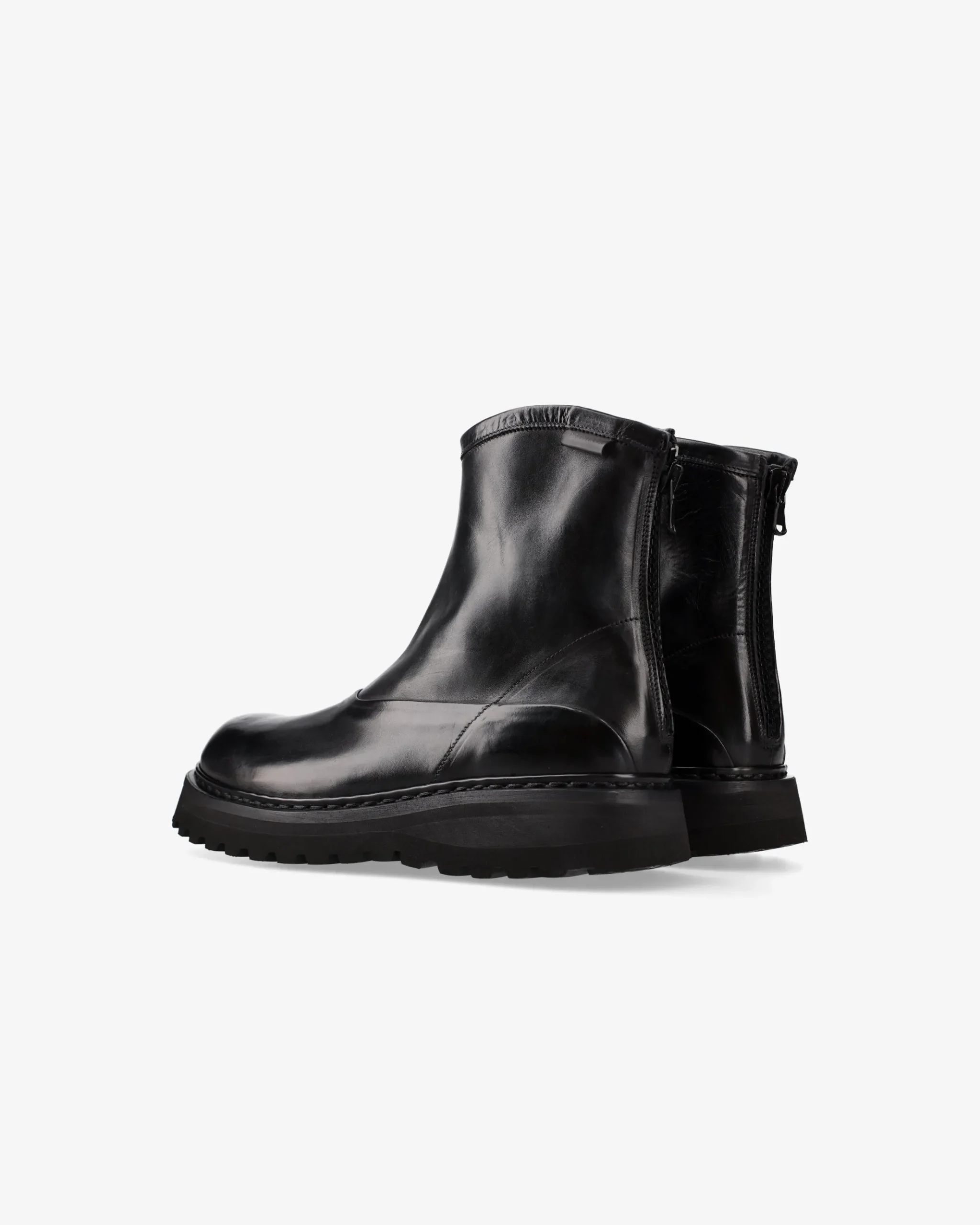 Premiata Stivaletti in pelle di cavallo lux nero>Uomo Stivali