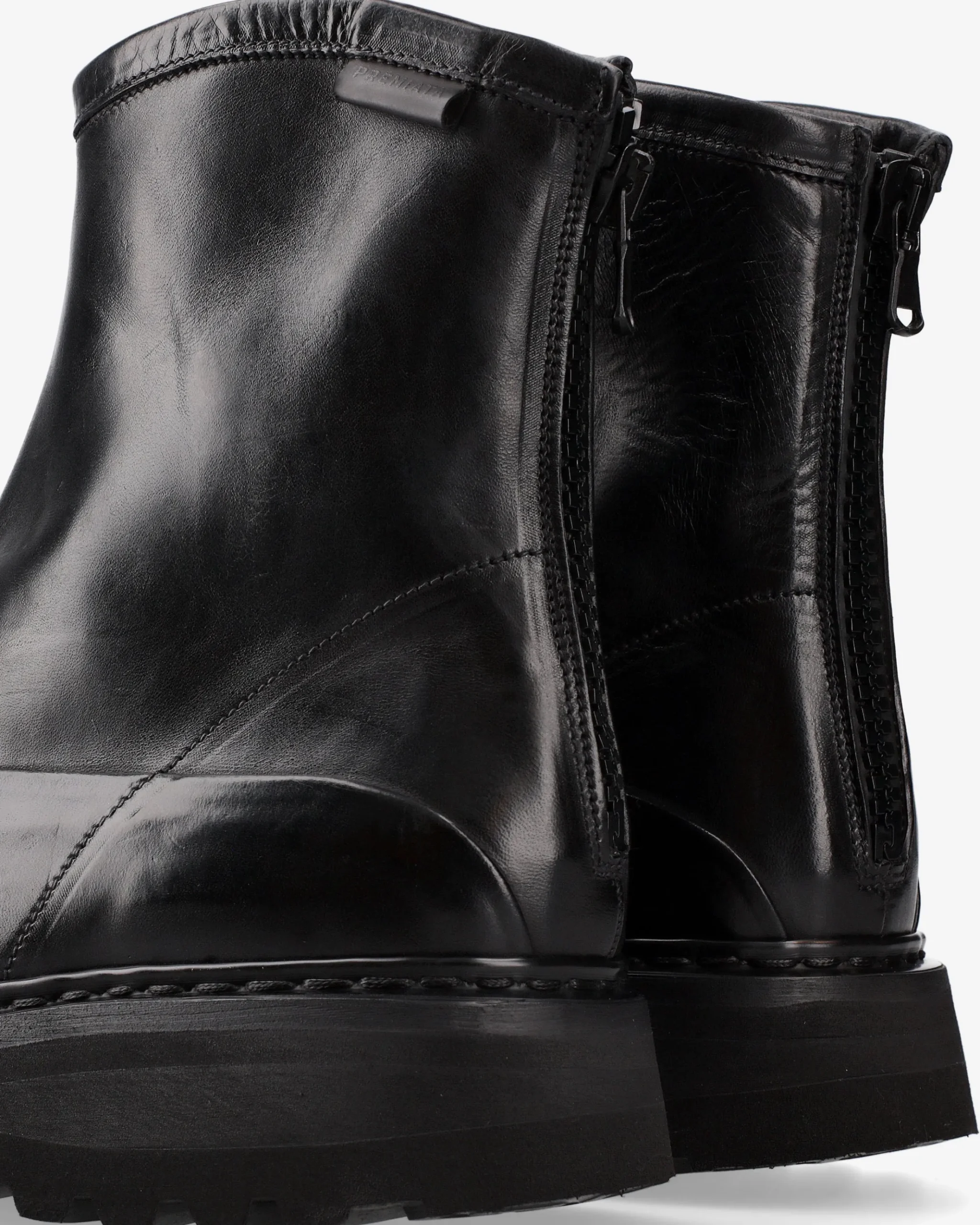 Premiata Stivaletti in pelle di cavallo lux nero>Uomo Stivali