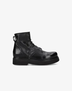 Premiata Stivaletti Max in pelle lux nero>Uomo Stivali