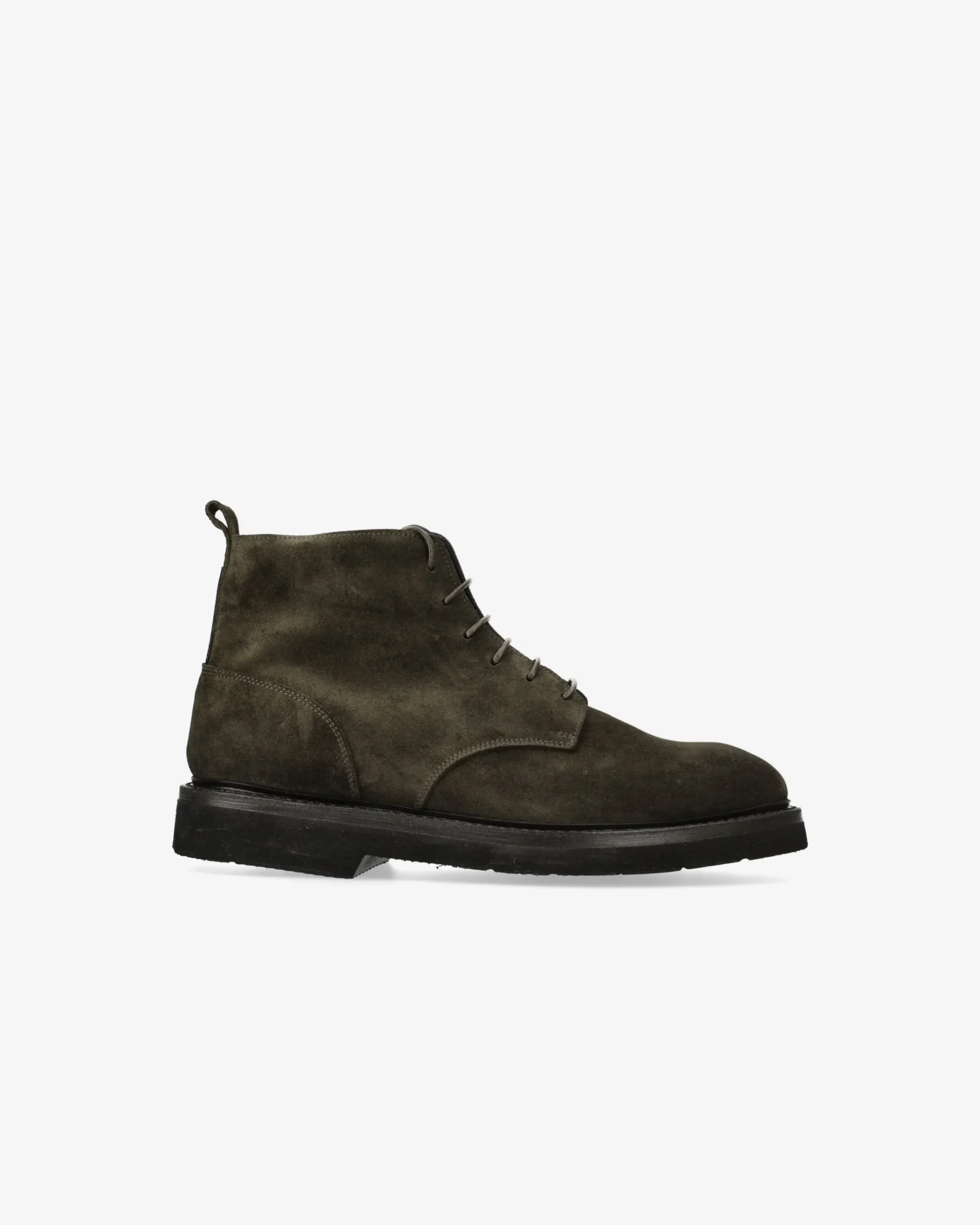 Premiata Stivaletti stringati in camoscio rain olive>Uomo Stivali