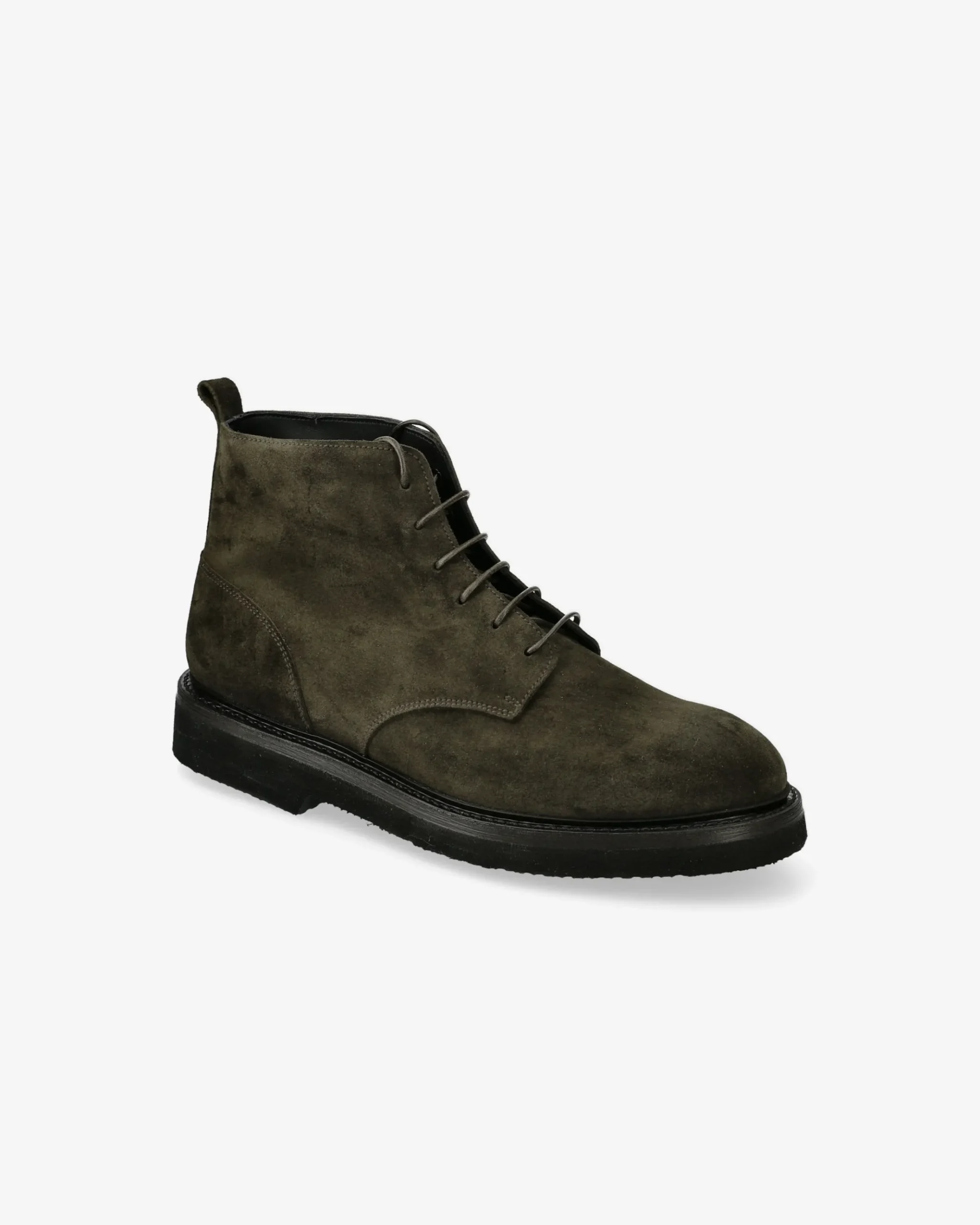 Premiata Stivaletti stringati in camoscio rain olive>Uomo Stivali
