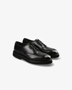 Premiata Stringate in pelle ciclone nero>Uomo Stringate