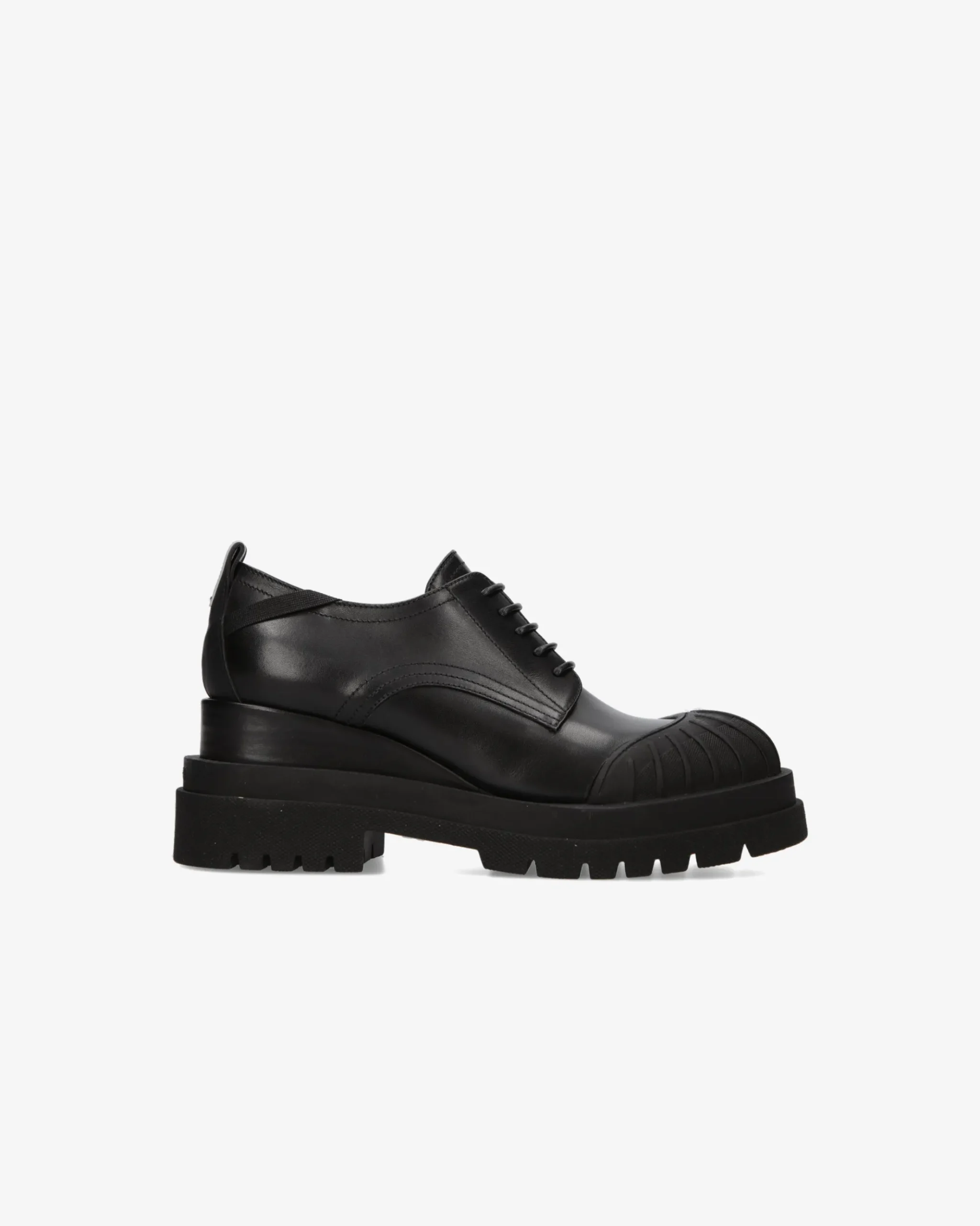 Premiata Stringate in pelle ranch nero>Donna Stringate